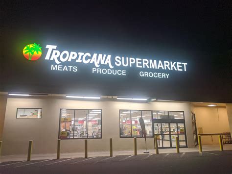 Tropicana supermarket - Jan 26, 2023 · 1 review and 3 photos of Tropicana Supermarket "What a find! This is a full service grocery store with a clientele of Mexican Americans attracted to the large selection of Latin American fruits and vegetables, spices, dairy, bakery, and processed foods. 